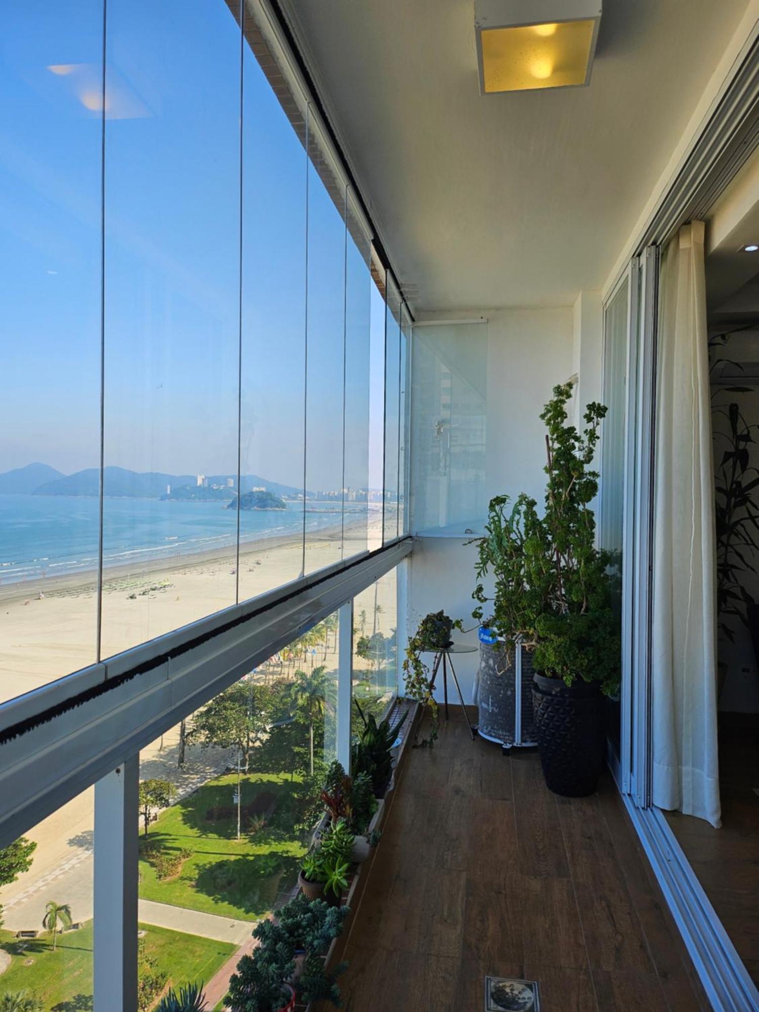 Apartamentos Na Praia Do Gonzaga Frente Mar Com Estacionamento Santos  Exteriér fotografie